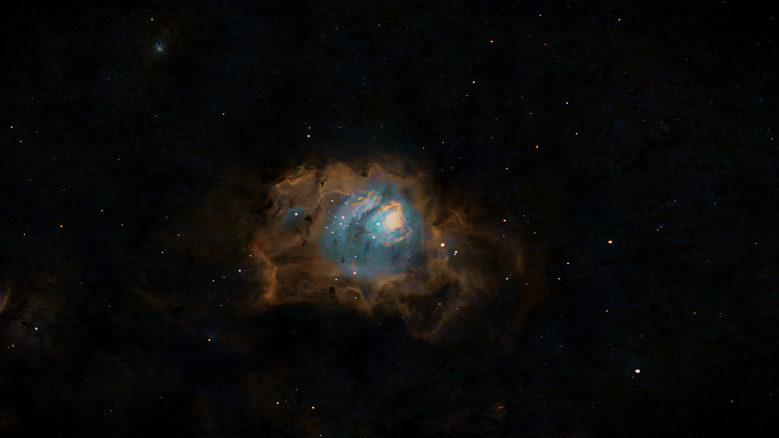 Astrophotograph of the Lagoon Nebula